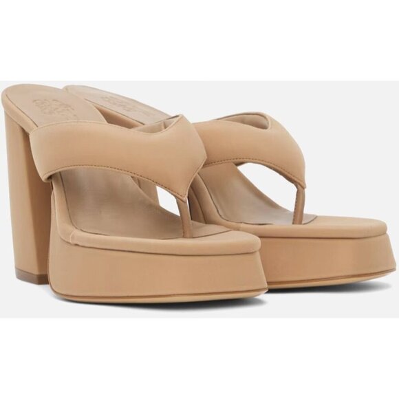 Gia Borghini Gia 17 Heeled Sandals Size 40 10 Women's Tan $495 - Picture 11 of 11